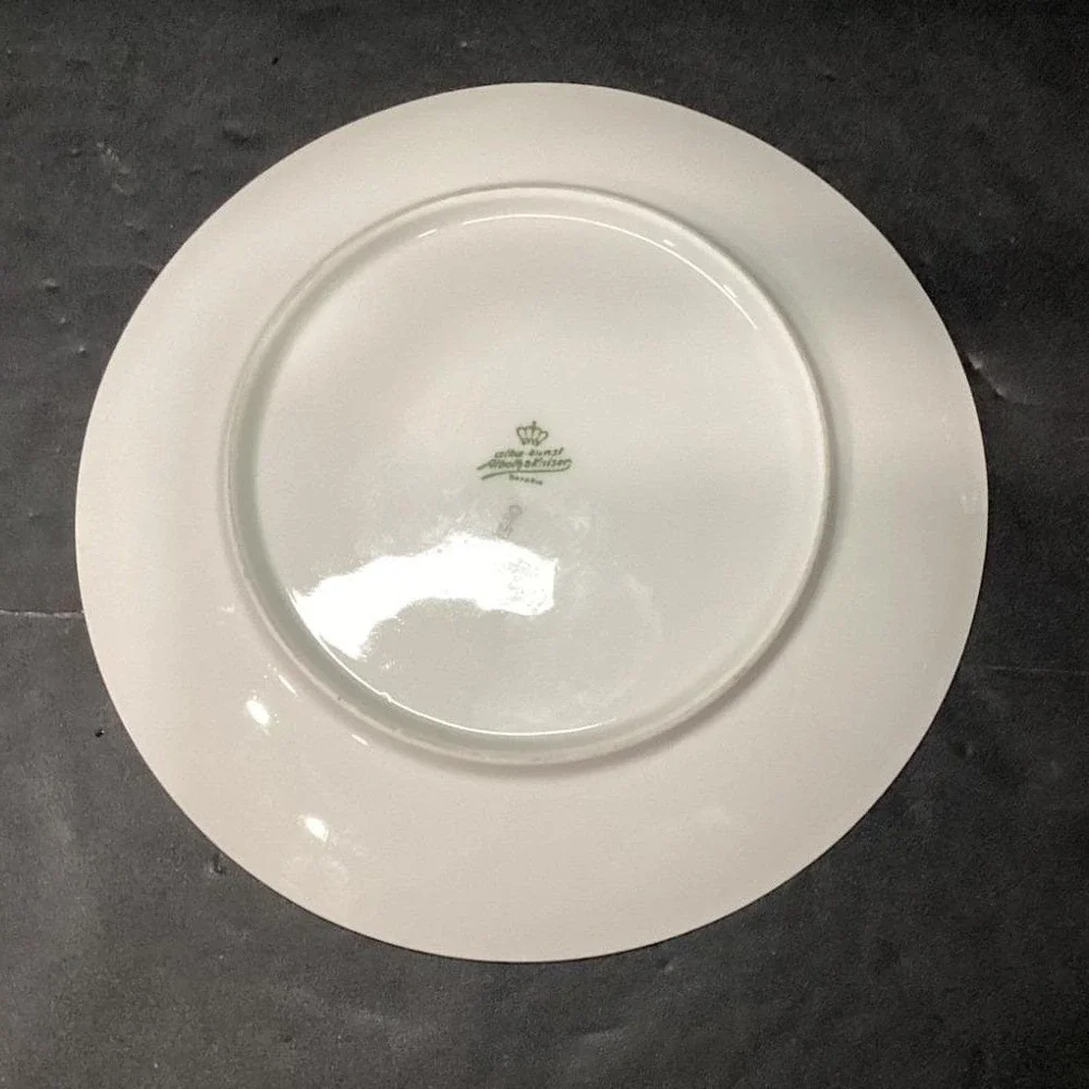 Alboth & Kaiser Bavaria Salad Plates, Set‎ of 4, Vintage Blue Floral Tableware